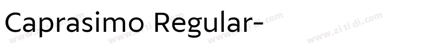 Caprasimo Regular字体转换